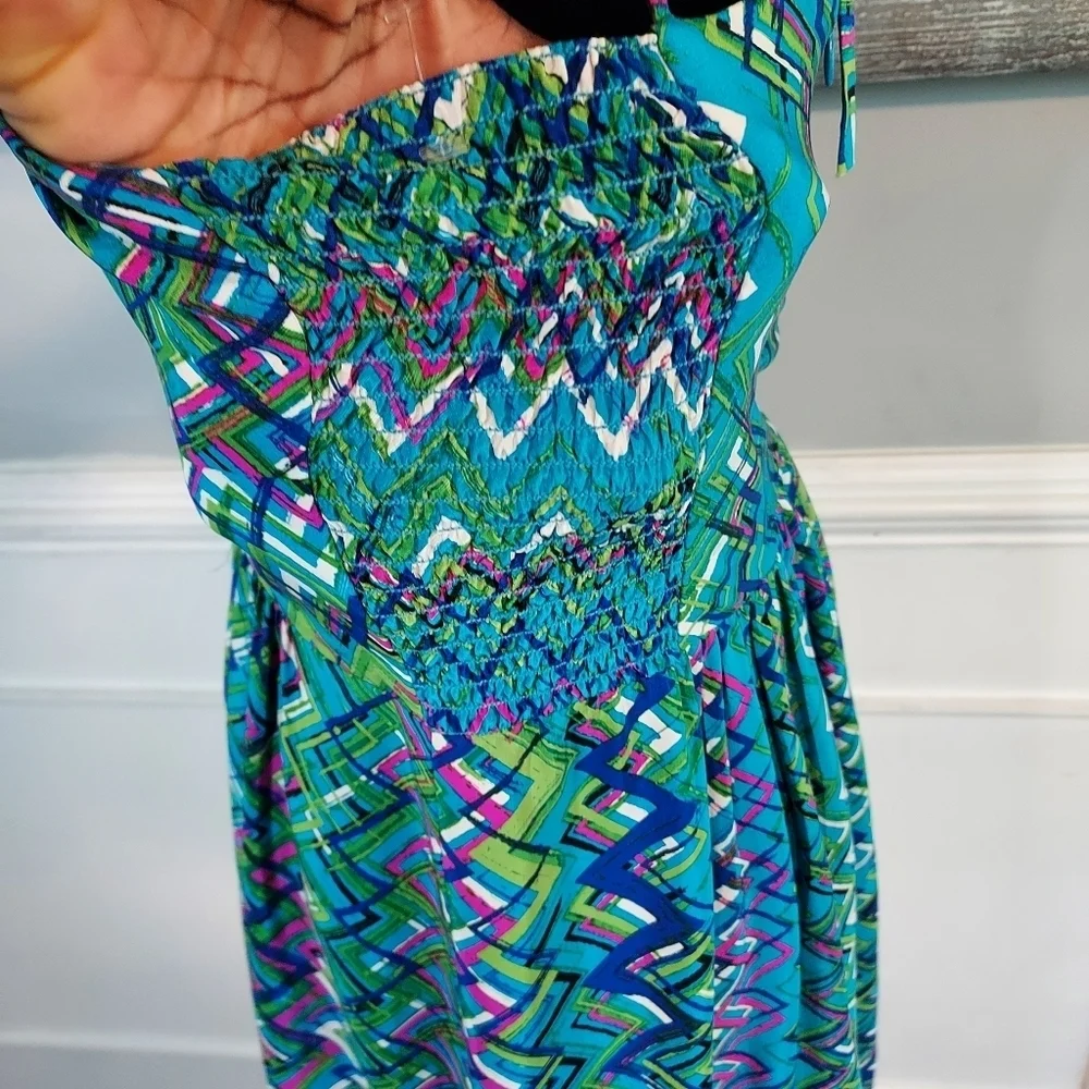 Amanda Uprichard 100% Silk Print Dress - Picture 7 of 14